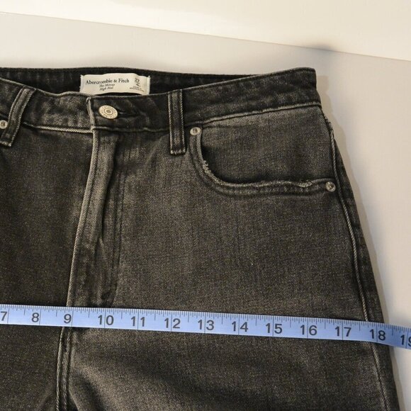 Abercrombie & Fitch Two Tone The Skinny High Rise Jean Black Women’s Size 27 4R - Picture 10 of 10